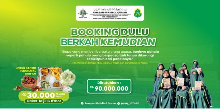 Paket Ta’jil dan Ifthor untuk Penghafal Al-Quran